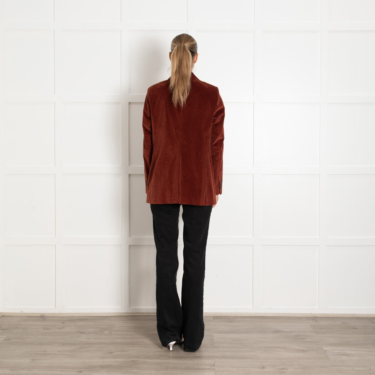 Set Rust Courdroy Double Breasted Blazer - Image 5