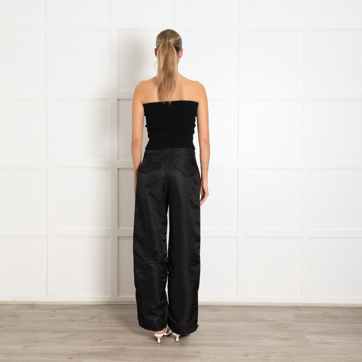 Simone Rocha Black Cinched Front Trousers - Image 5