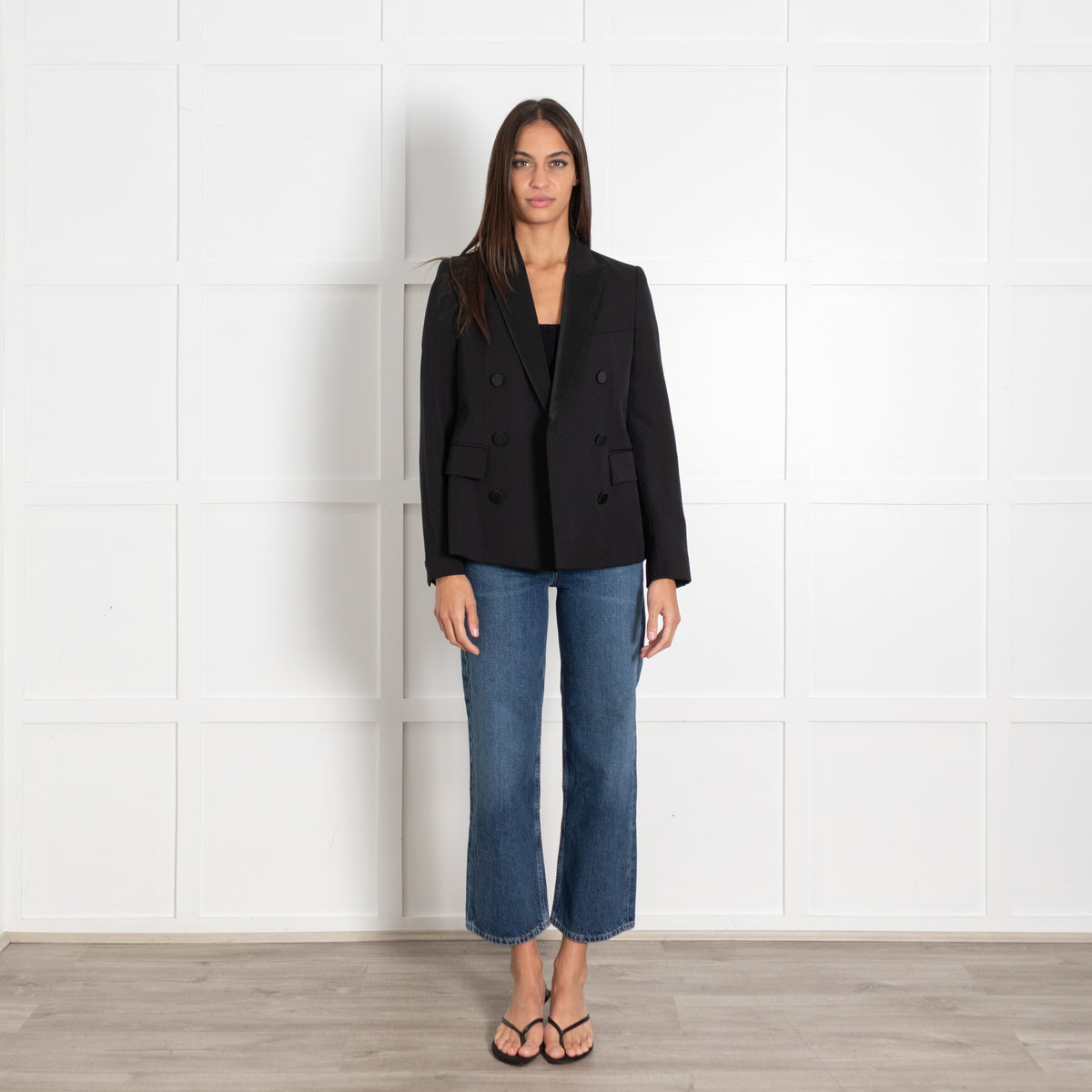 Stella McCartney Black Double-Breasted Blazer - Image 1