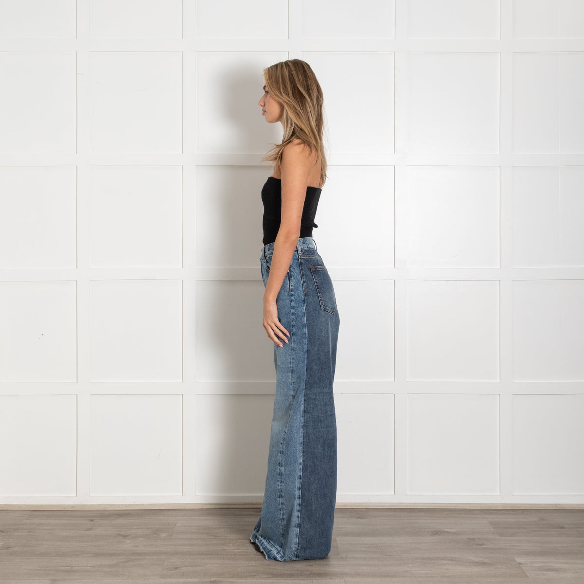 Stella McCartney Light Wash Wide Leg Jeans - Image 5