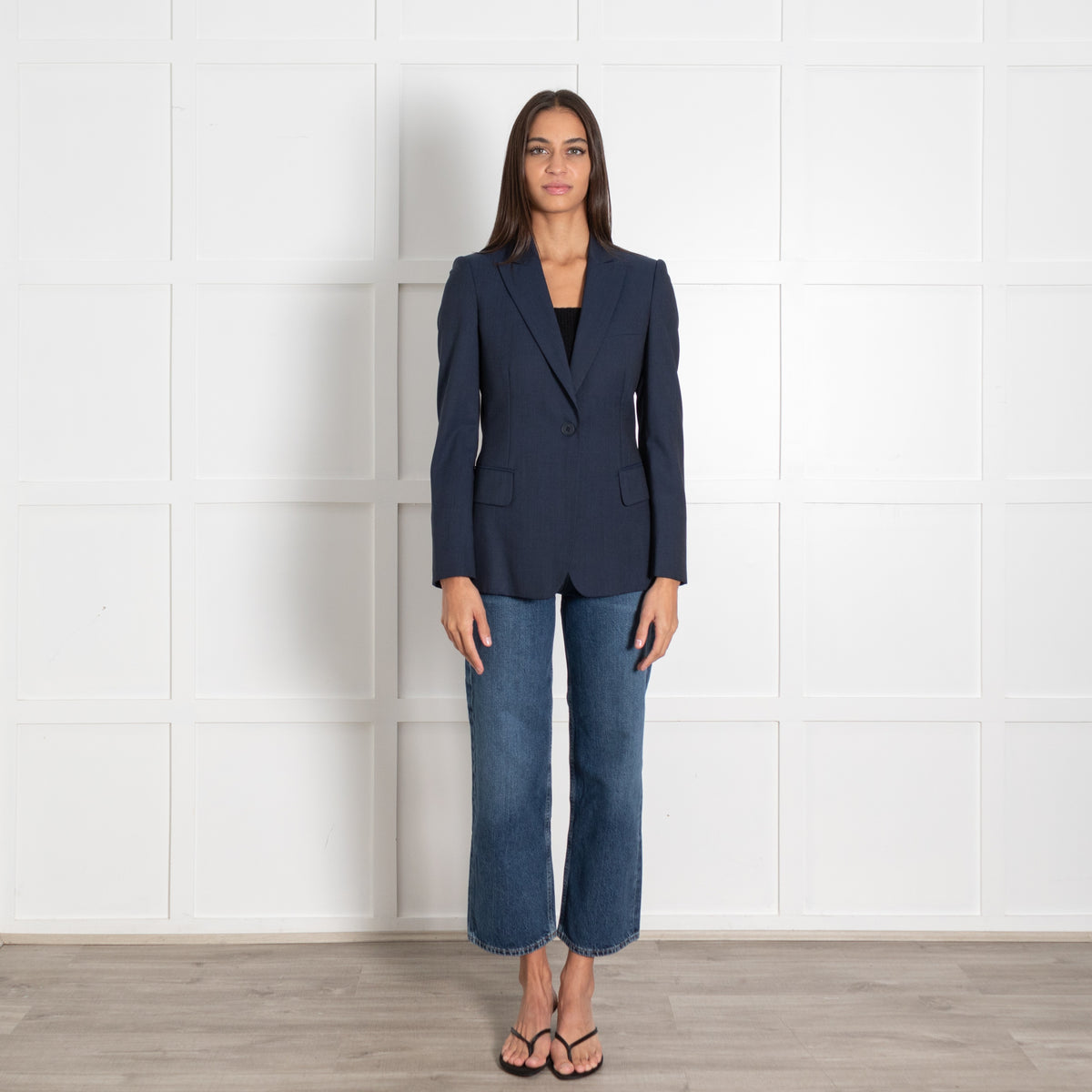 Stella McCartney Navy Fitted Blazer - Image 1