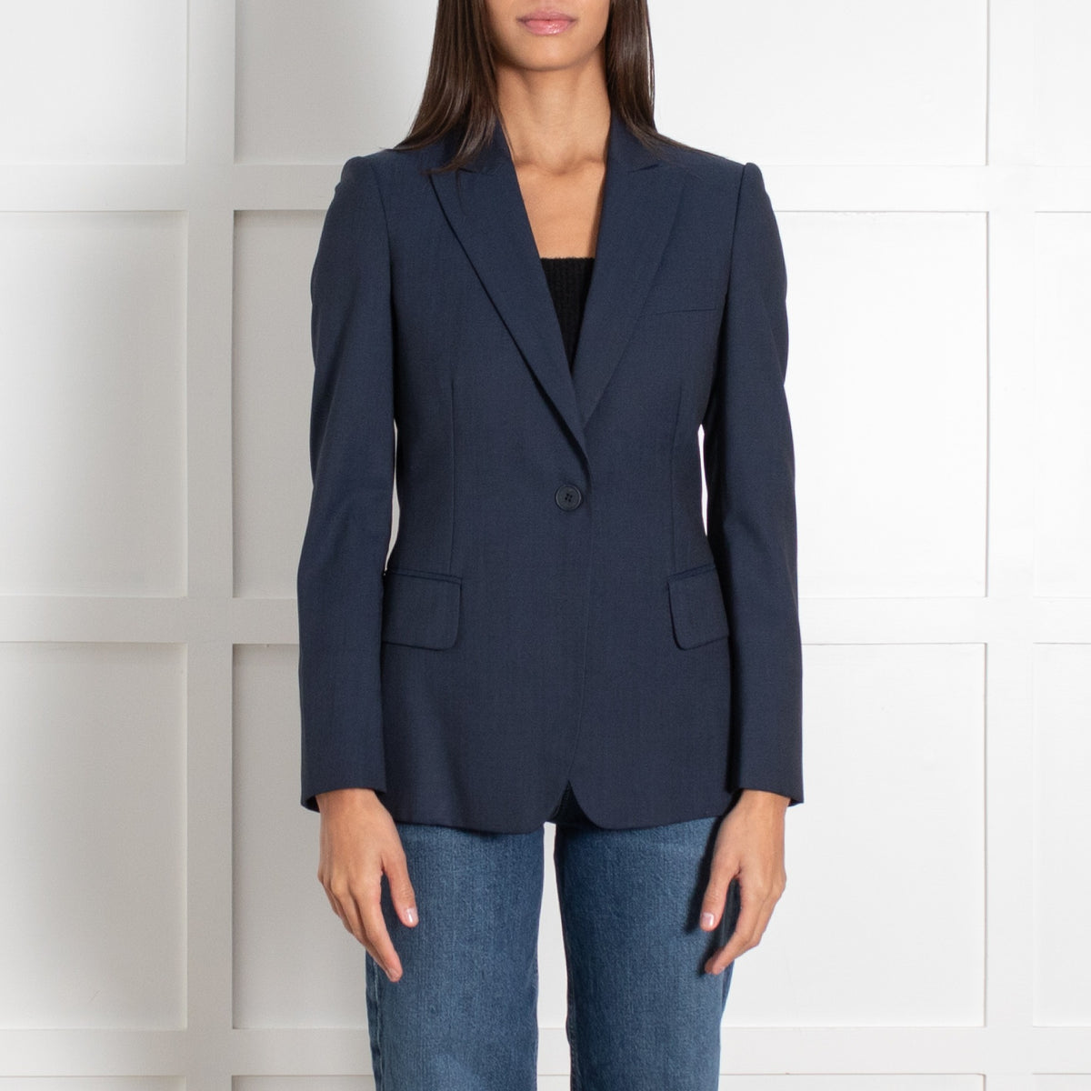 Stella McCartney Navy Fitted Blazer - Image 2