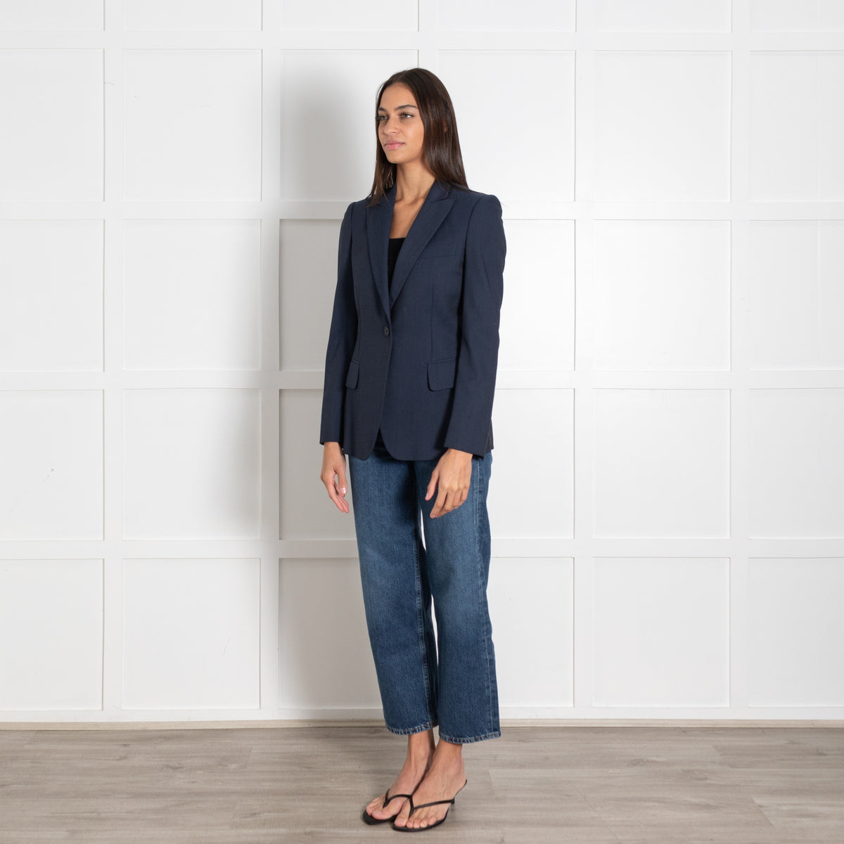 Stella McCartney Navy Fitted Blazer - Image 3