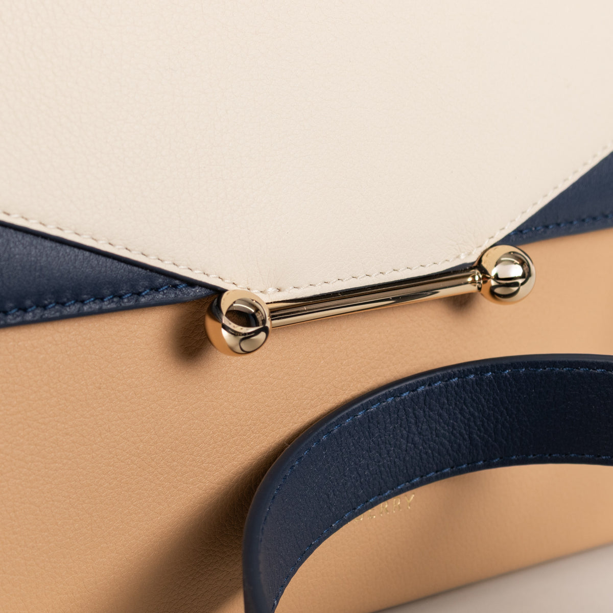 Standard Trinity Oat Honey Clay Leather Top Handle Bag - Image 21