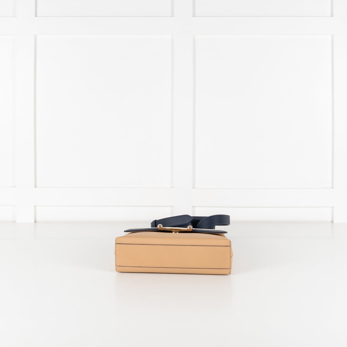 Standard Trinity Oat Honey Clay Leather Top Handle Bag - Image 9