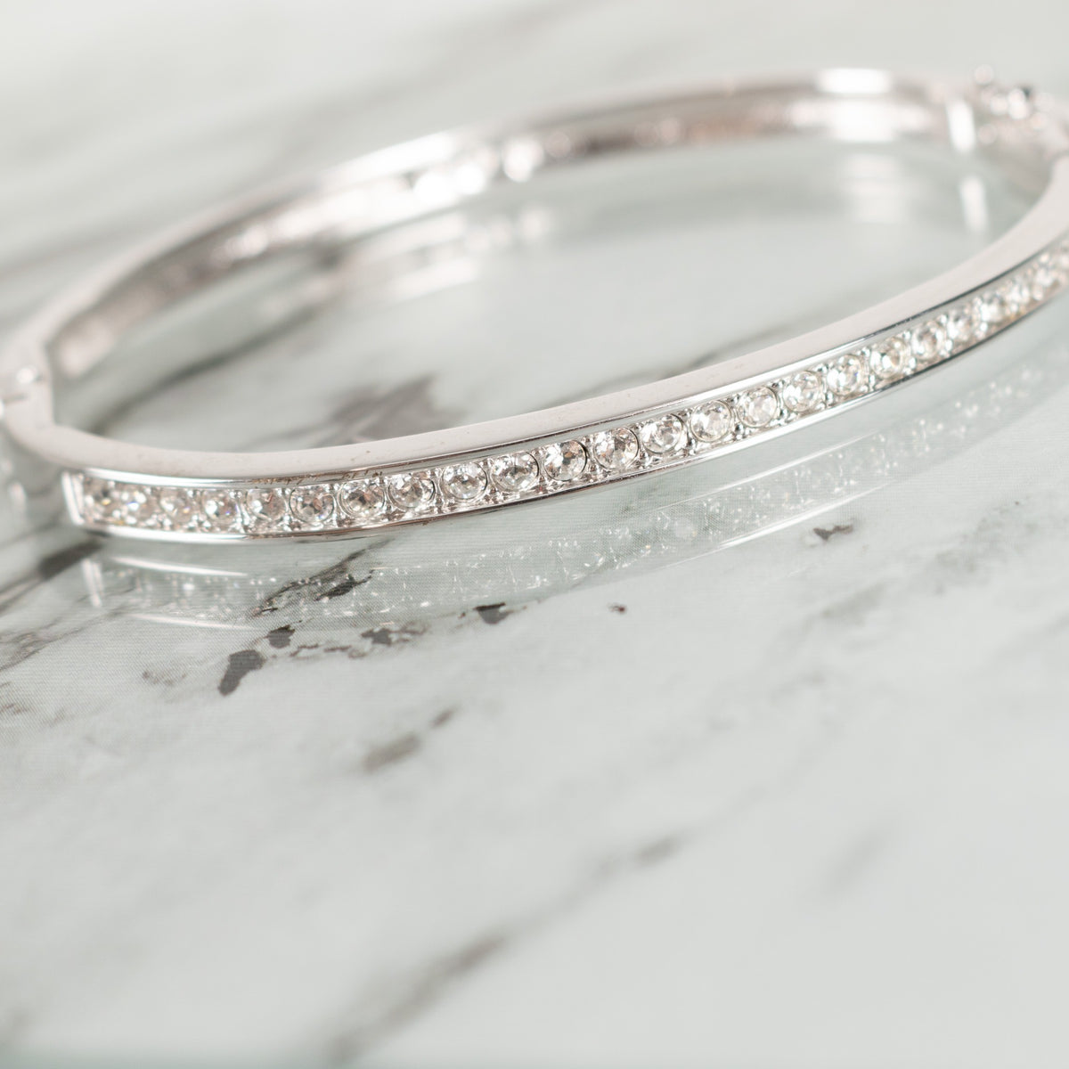 Swarovski Silver Crystal Cuff - Image 2