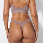Stripe & Stare The Thong in Taupe