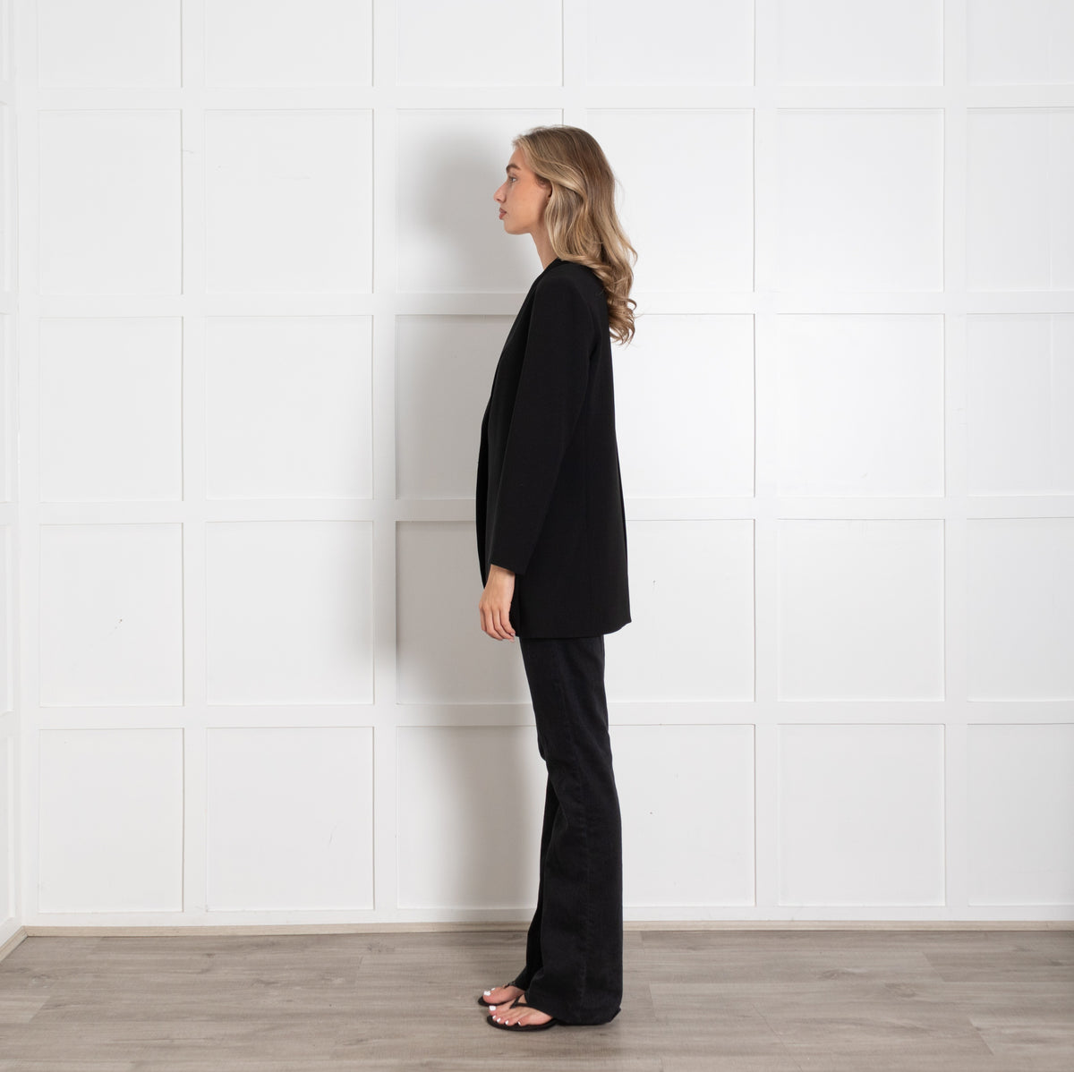 Theory Black Blazer with Back Slit - Image 4