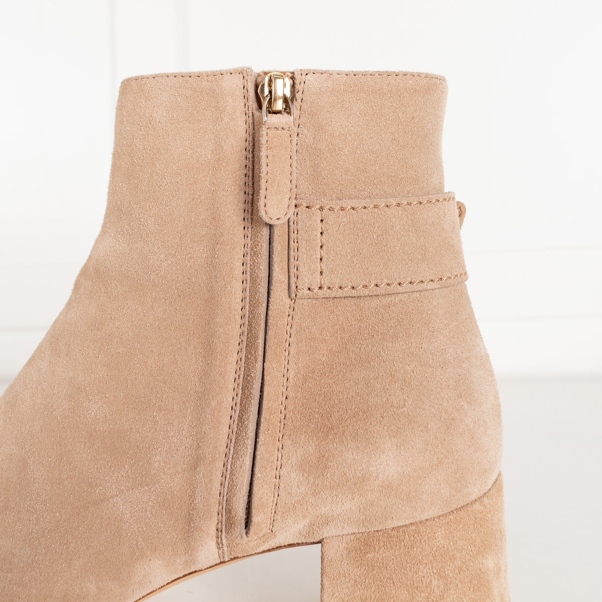 Tod's Beige Suede Buckle Ankle Boots - Image 11