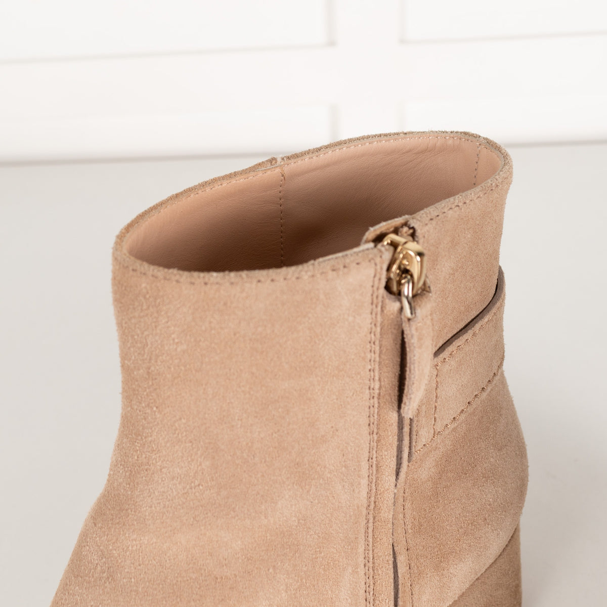Tod's Beige Suede Buckle Ankle Boots - Image 13