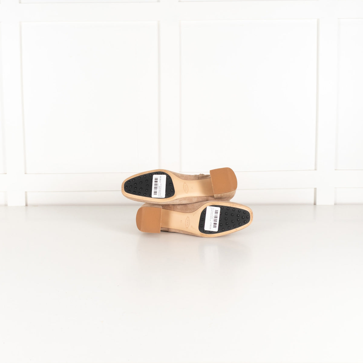 Tod's Beige Suede Buckle Ankle Boots - Image 8