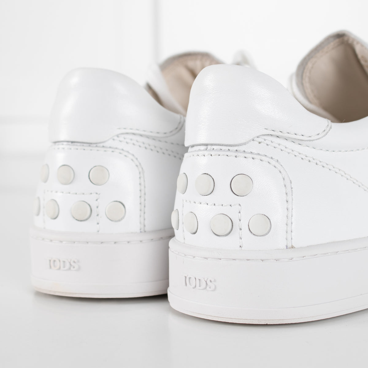 Tod's Cassetta White Leather Sneakers - Image 18