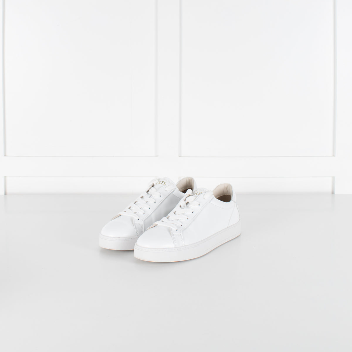 Tod's Cassetta White Leather Sneakers - Image 1