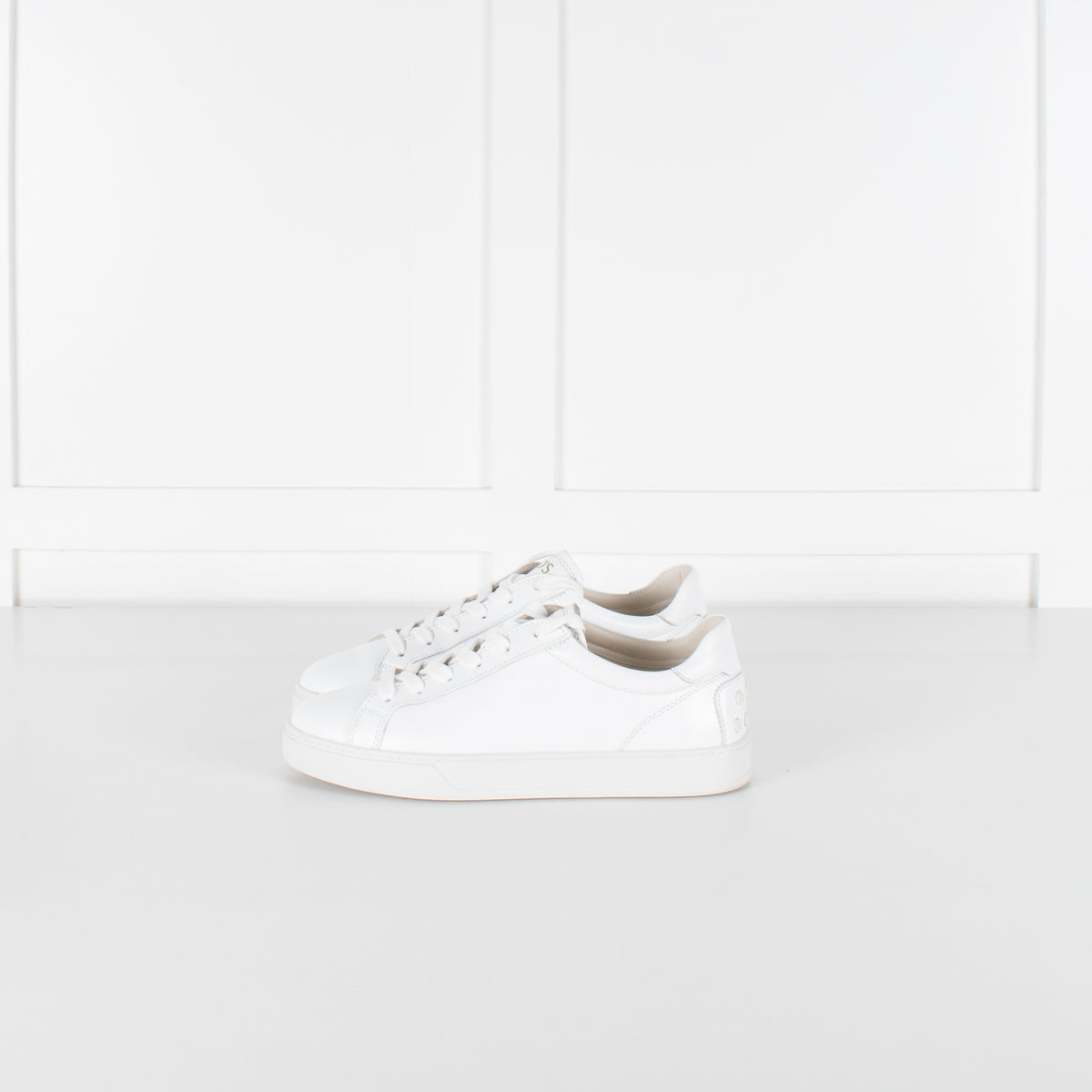 Tod's Cassetta White Leather Sneakers - Image 4
