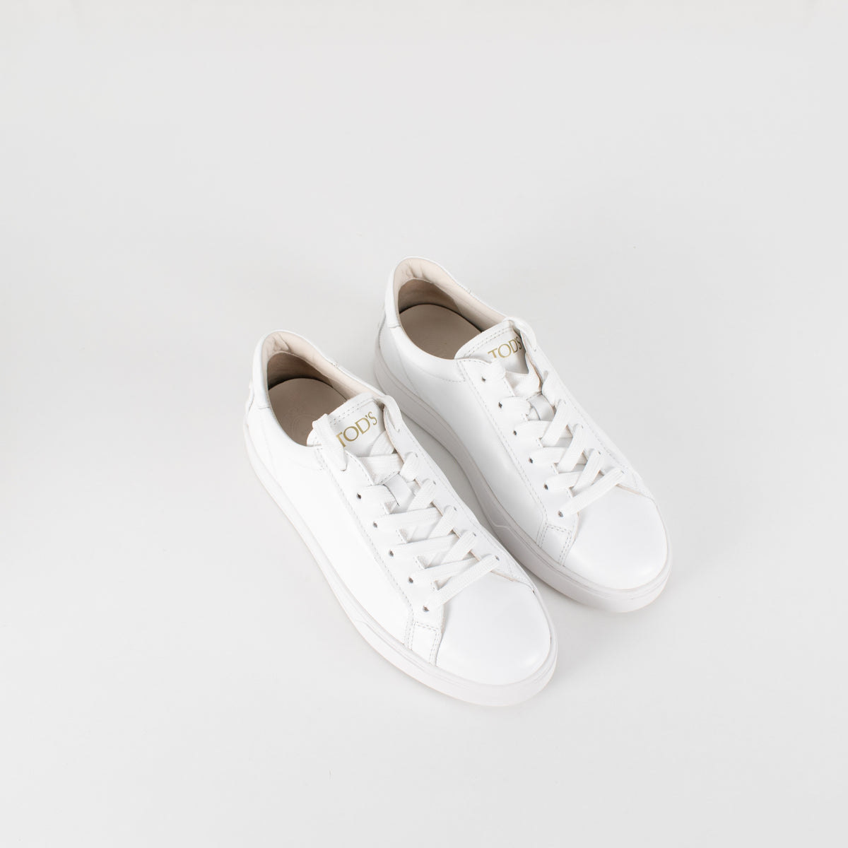 Tod's Cassetta White Leather Sneakers - Image 9