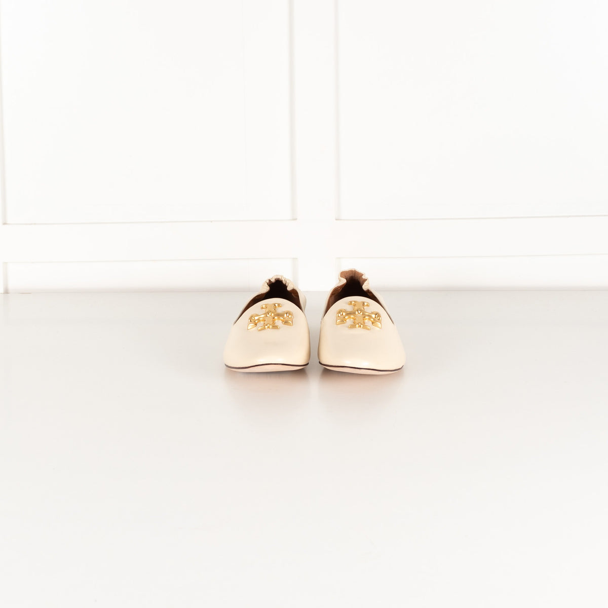 Tory Burch Cream Eleanor Loafers - Image 1