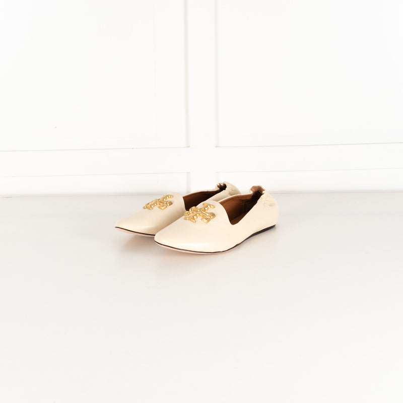 Tory Burch Cream Eleanor Loafers - Image 2