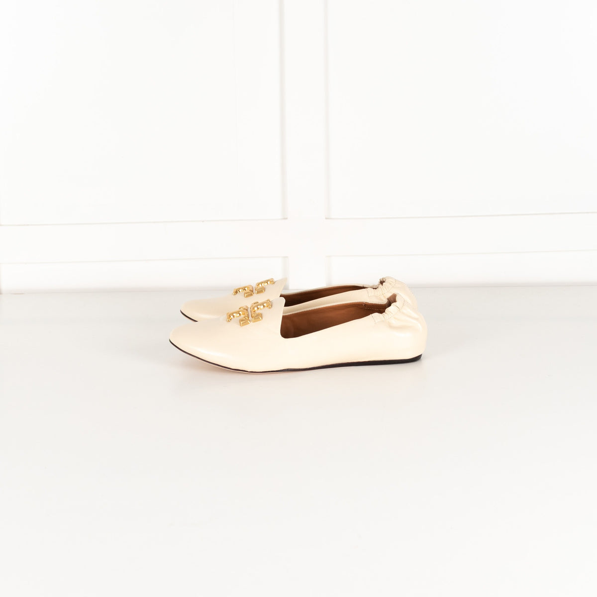 Tory Burch Cream Eleanor Loafers - Image 3