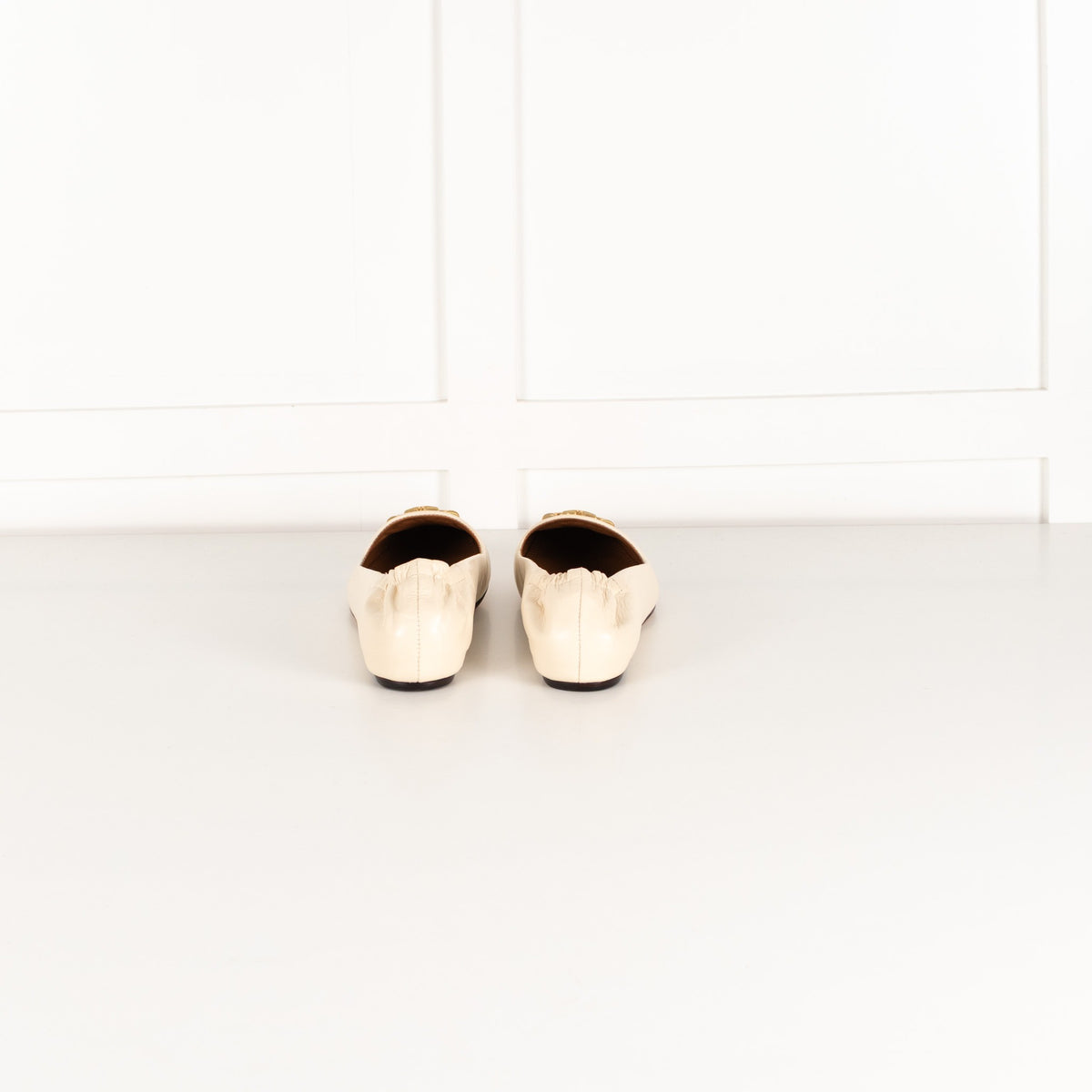 Tory Burch Cream Eleanor Loafers - Image 4