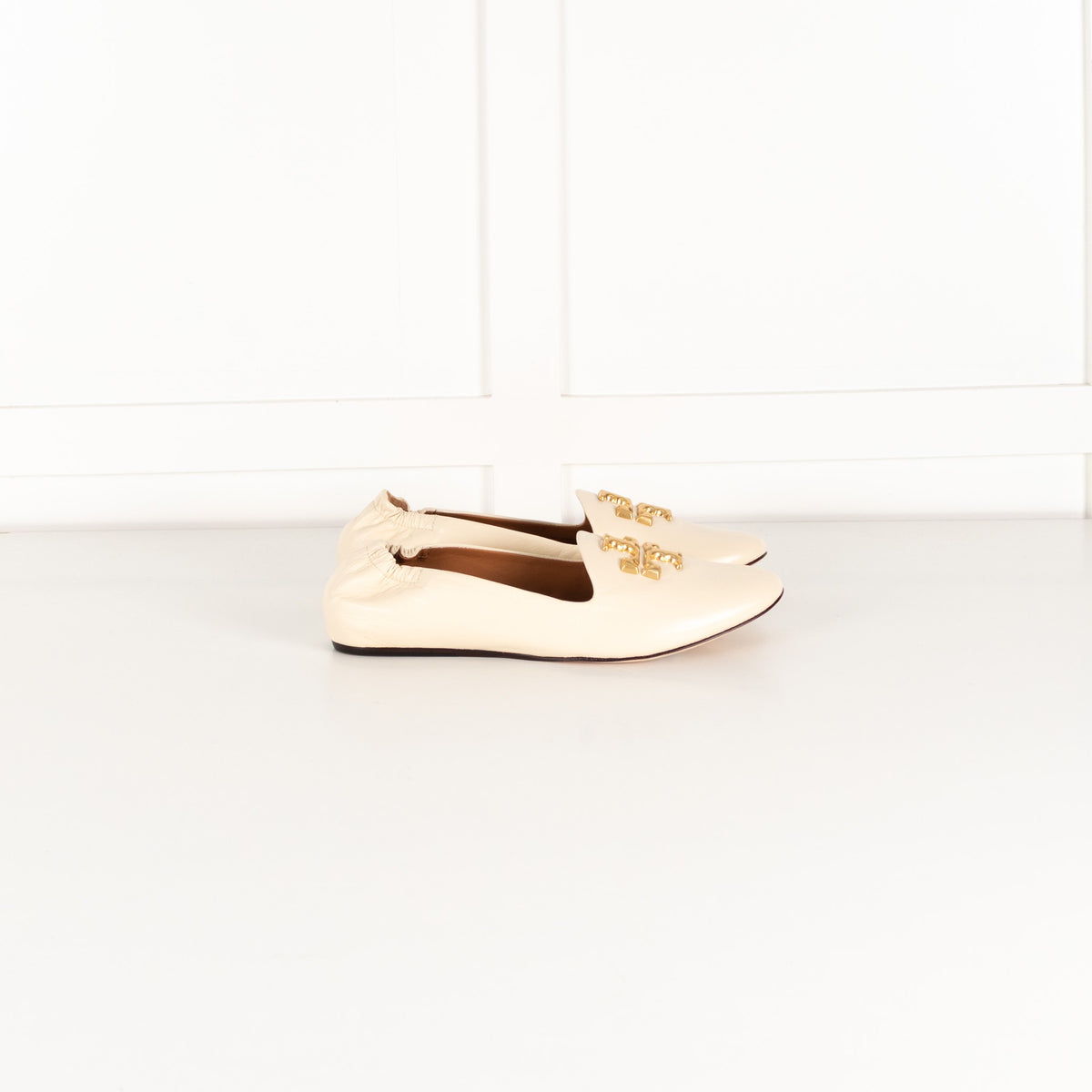 Tory Burch Cream Eleanor Loafers - Image 5
