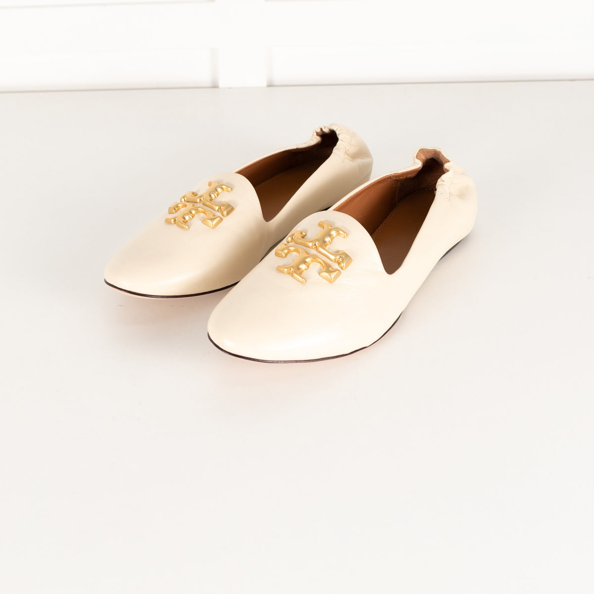 Tory Burch Cream Eleanor Loafers - Image 8