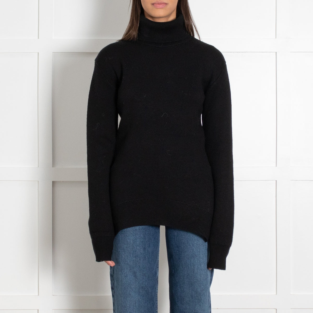 Toteme Black Turtleneck Sweater