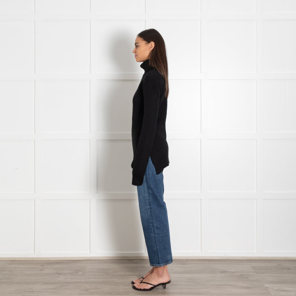Toteme Black Turtleneck Sweater