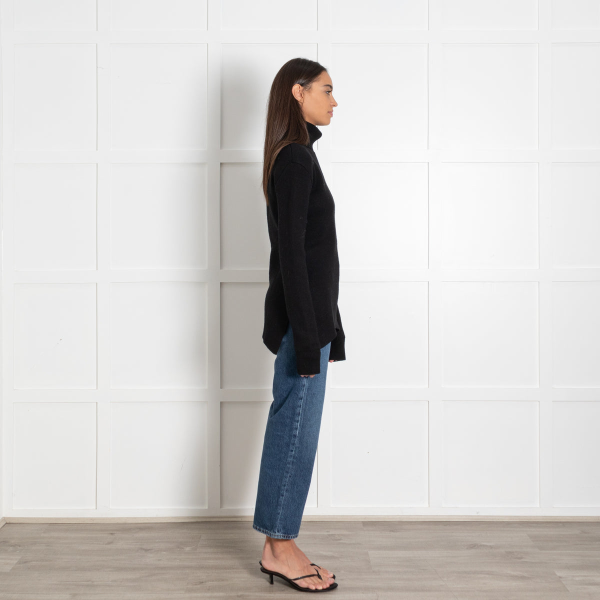 Toteme Black Turtleneck Sweater