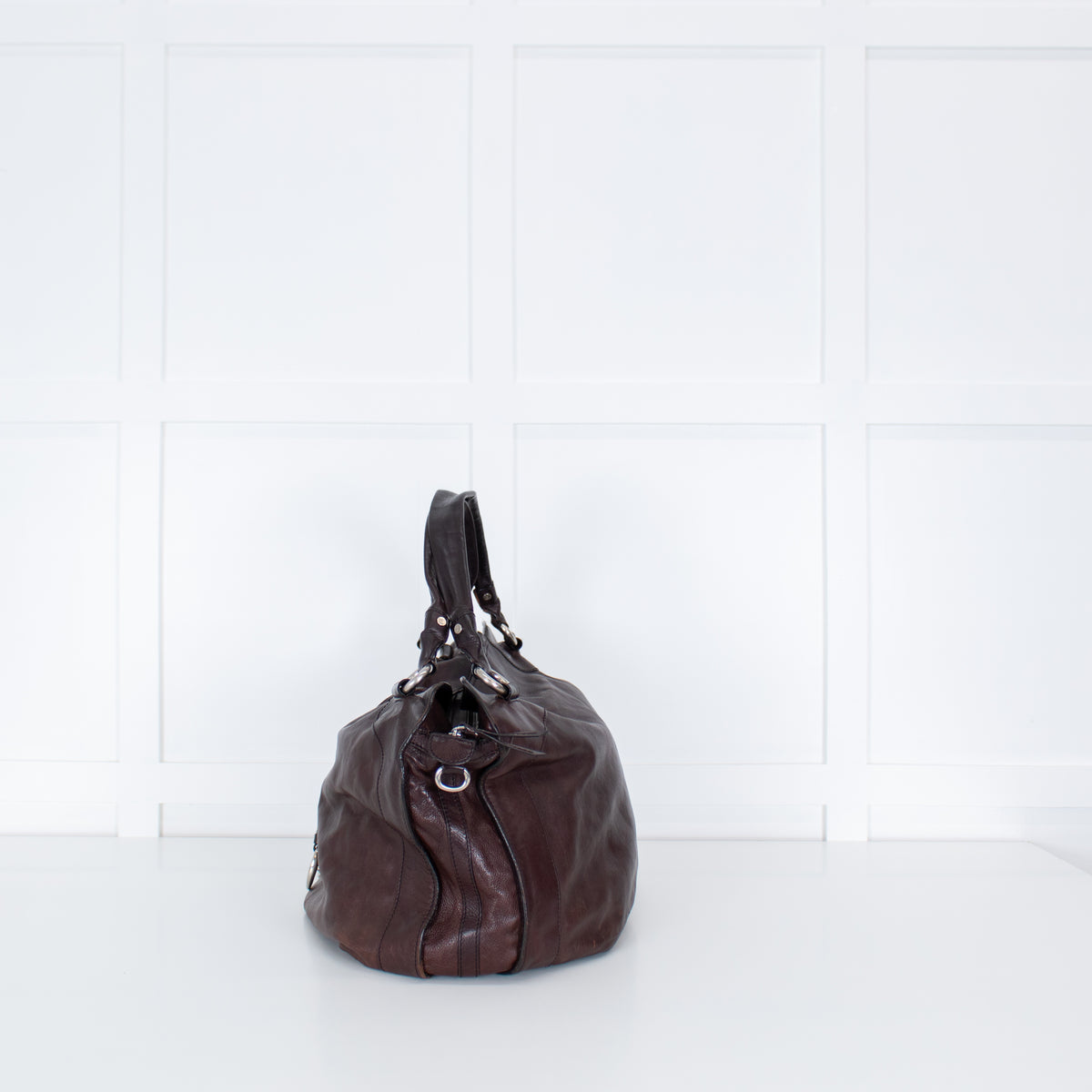 Celine Brown Leather Bittersweet Extra Large Bag