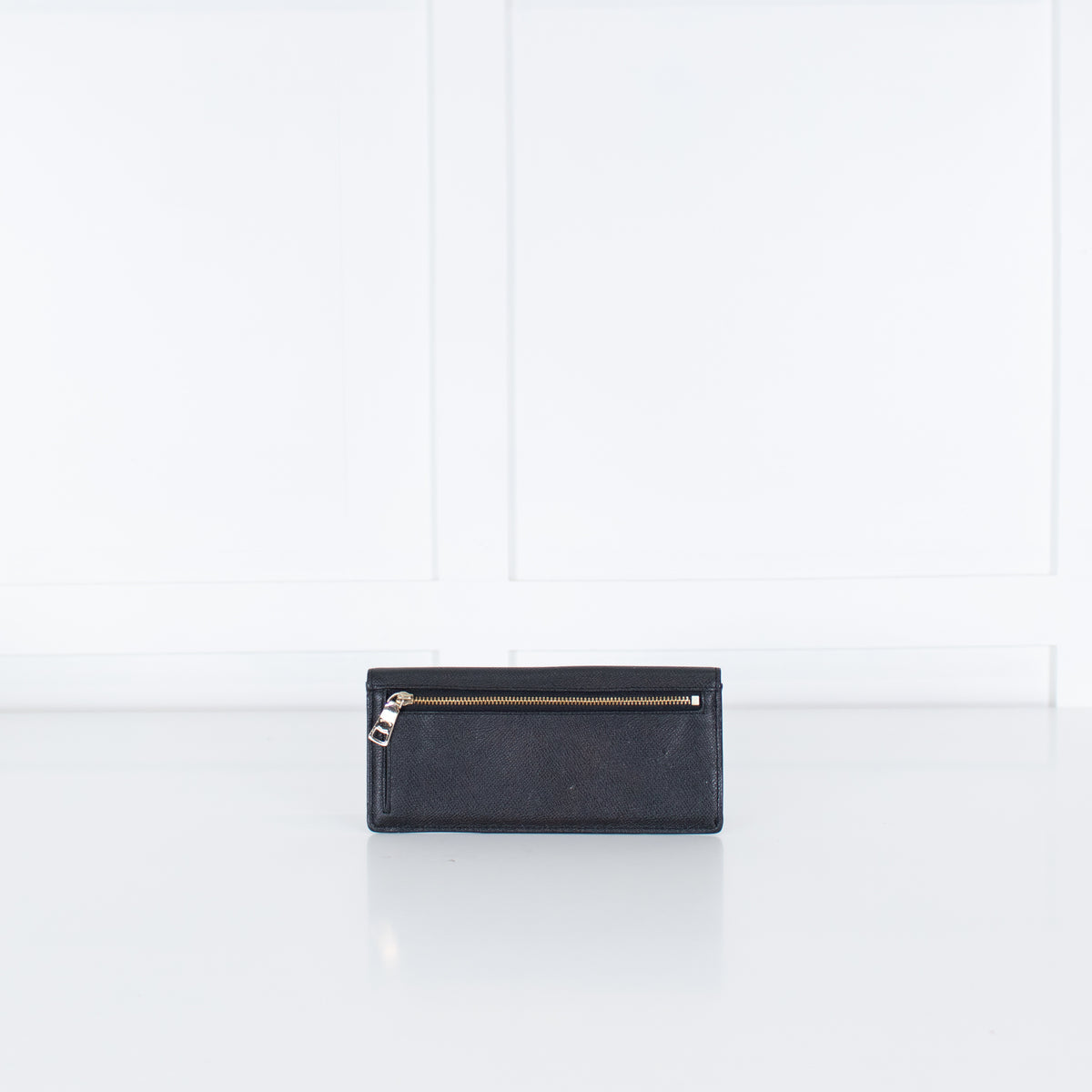 Coach Black Leather Wallet With Zipped Back Pocket