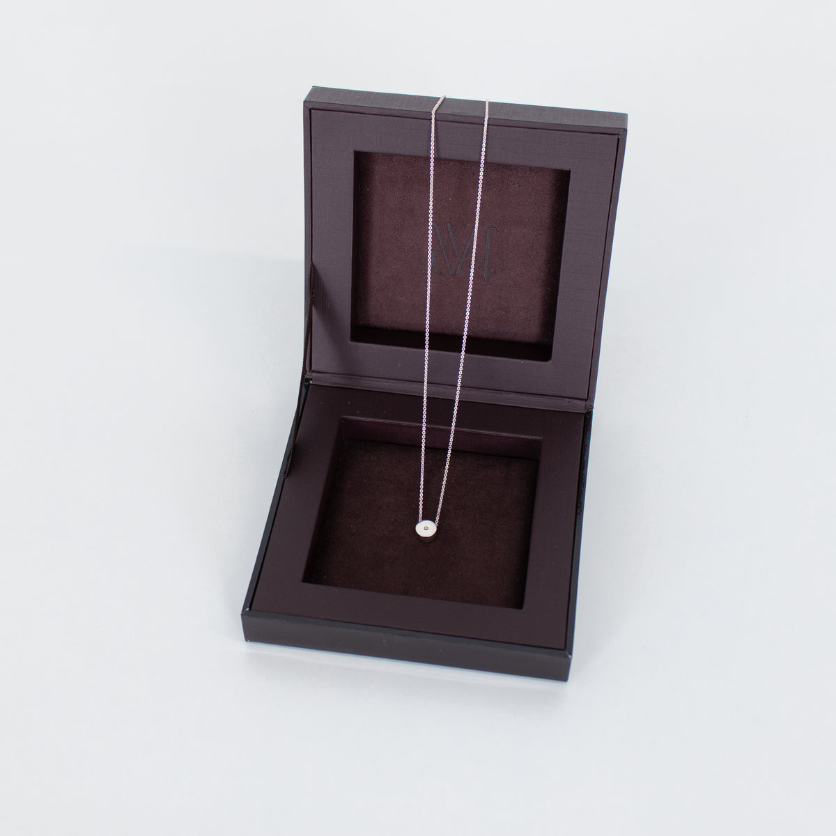 Monica Vinader Silver Necklace with Diamond