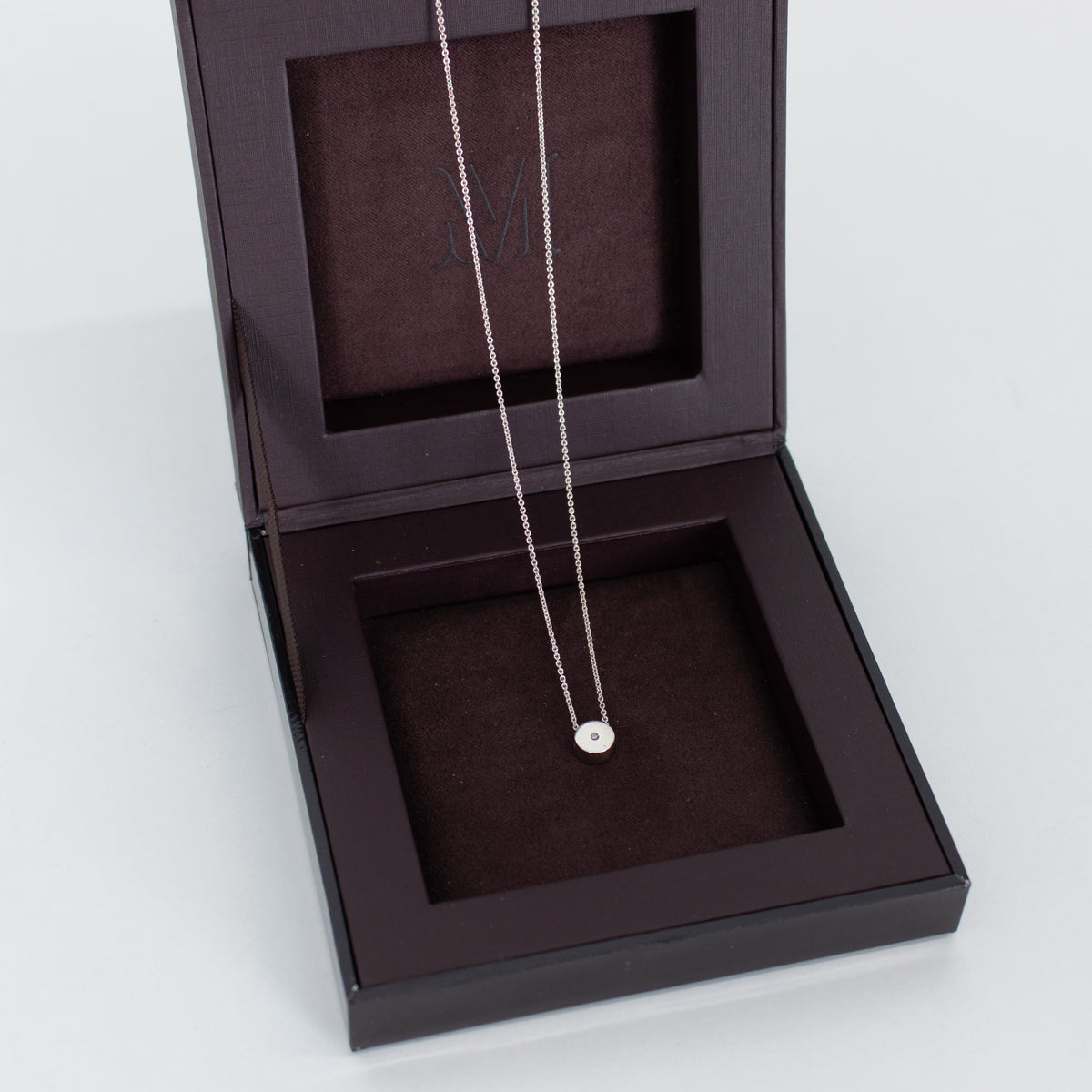Monica Vinader Silver Necklace with Diamond