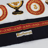 Burberry Silk Square Black and Gold Trophy Scarf