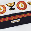 Burberry Silk Square Black and Gold Trophy Scarf