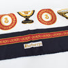 Burberry Silk Square Black and Gold Trophy Scarf