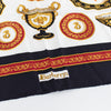 Burberry Silk Square Black and Gold Trophy Scarf