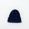 Moncler Navy Cable Knit Beanie Hat