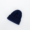 Moncler Navy Cable Knit Beanie Hat