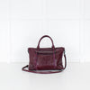 Rebecca Minkoff Plum Leather Regan Satchel Bag