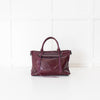 Rebecca Minkoff Plum Leather Regan Satchel Bag