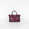 Rebecca Minkoff Plum Leather Regan Satchel Bag