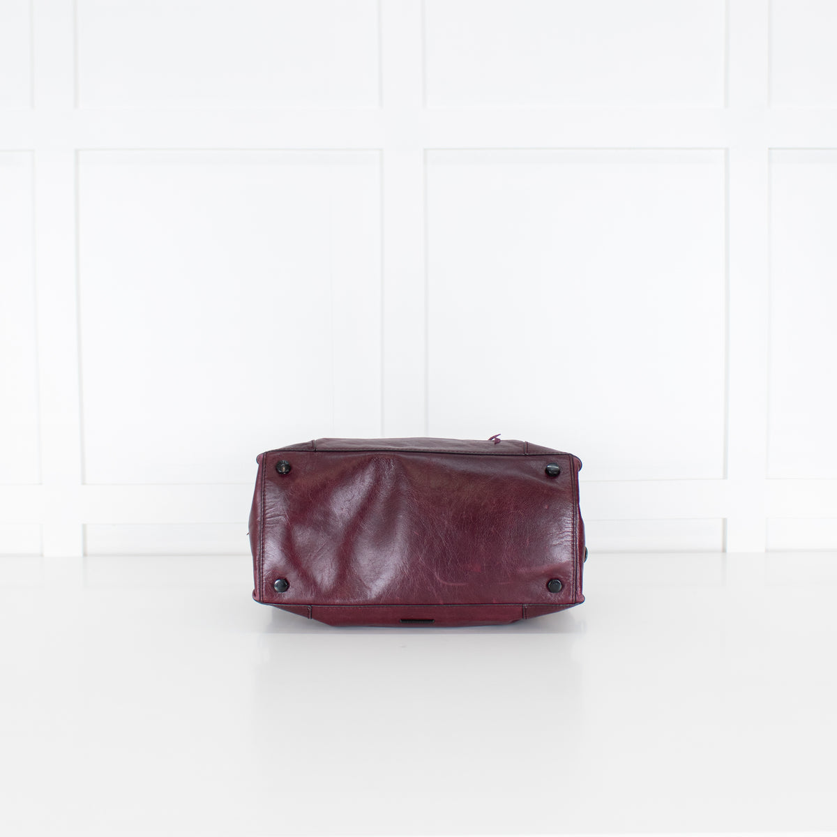 Rebecca Minkoff Plum Leather Regan Satchel Bag