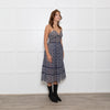 Self-Portrait Blue and White Lace Strappy Dress
