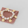 By Virgo Pearl And Coin Stretch Bracelet