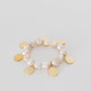 By Virgo Pearl And Coin Stretch Bracelet
