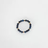 By Virgo Black Bead Stretch Bracelet