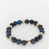By Virgo Black Bead Stretch Bracelet