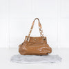 Anya Hindmarch Tan Patent Shoulder Bag