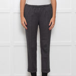 Masscob Grey Elasticated Waist Cigarette Trousers