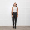 Me + Em Black/White Fleck Joggers With Cream Side Stripe